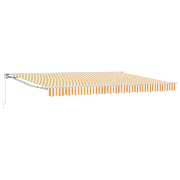 Vidaxl Store - store banne Auvent rétractable manuel Orange 45 × 3 m