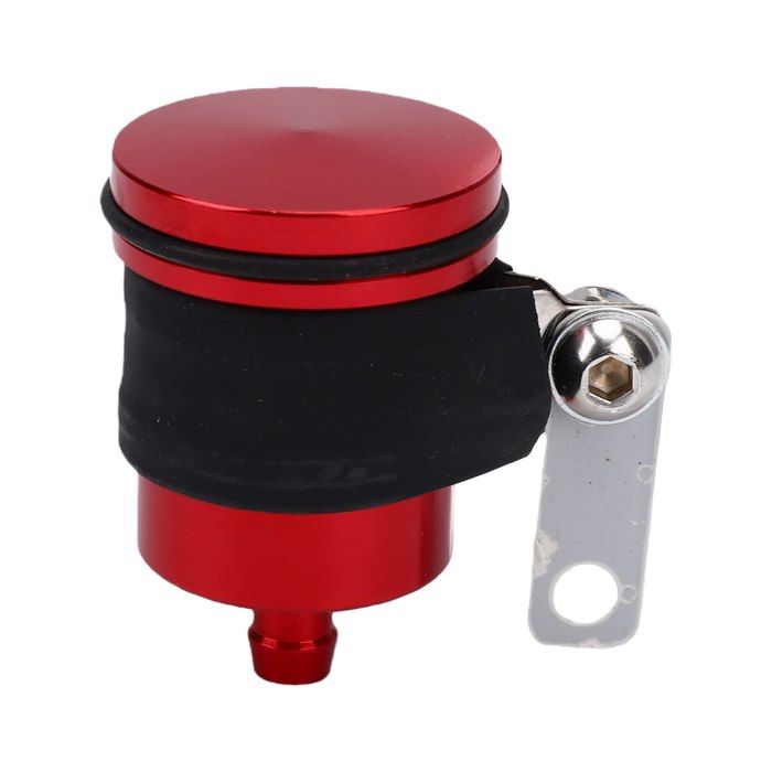 AUCUNE Tasse d de frein de moto Réservoir de liquide de frein de moto étanche scellé en alliage daluminium auto pour Rouge
