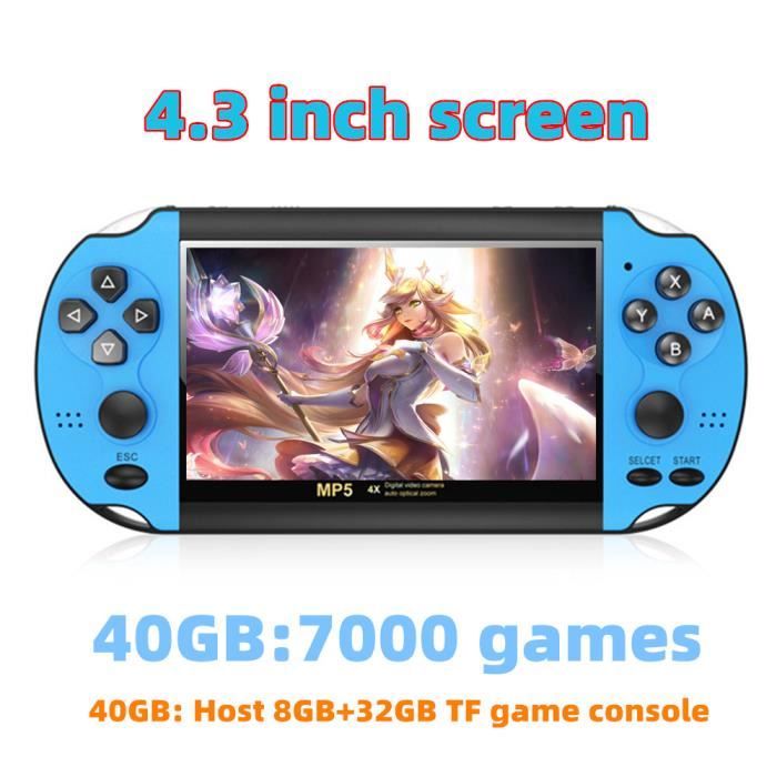 Console Portable M19 - 30 000+ Jeux Rétro, 26 émulateurs, écran 3,5" HD, Batterie 3000mAh - Système Linux/Emelec 4.3 (Gris 128Go) - 4