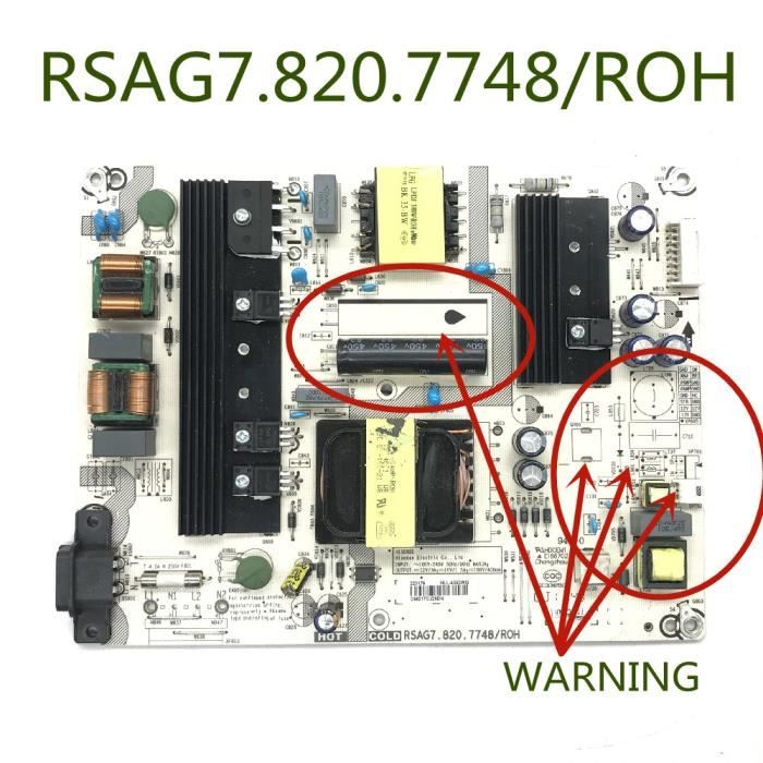 Carte D’alimentation Hisense RSAG7.820.7748/ROH – Testée Sous Garantie
