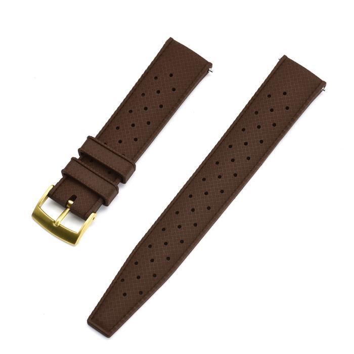 Bracelet Caoutchouc NOVO Tropical Pour Montre SEIKO - Largeur 22mm - Bleu - Confortable & Souple - Unisexe
