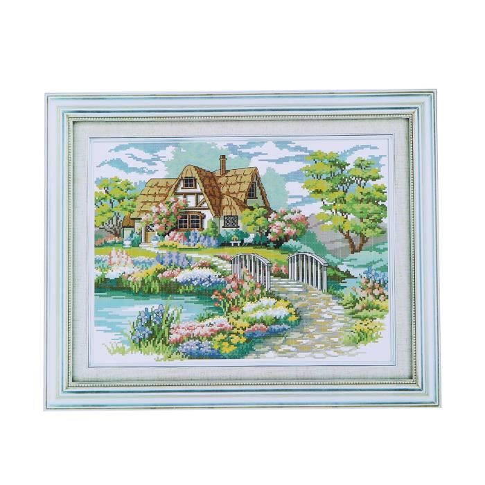 Kit De Broderie Au Point De Croix Estampé Pour Débutants