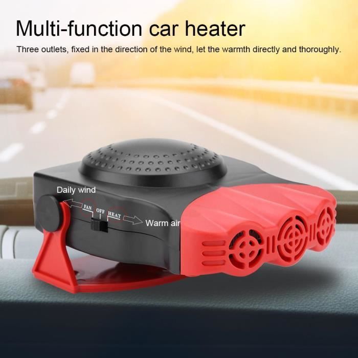 12 V DSLIHA Dégivreur 2-en-1 Portable pour Voiture 150 W dégivreur Rapide avec Fonction de Refroidissement et de Chauffage