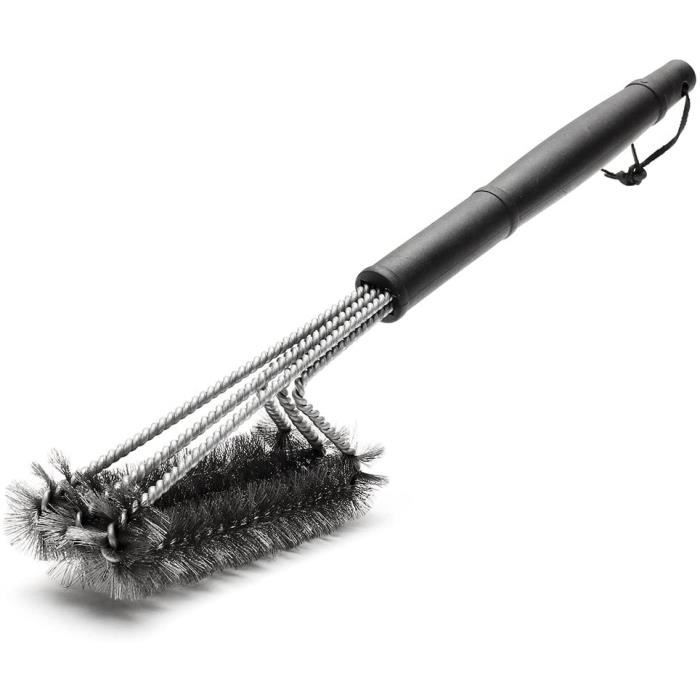 Brosse Barbecue Électrique Sans Fil - 2 Têtes (Acier Inox + Éponge), 3 Vitesses, IPX7 Étanche, Batterie USB-C - 3