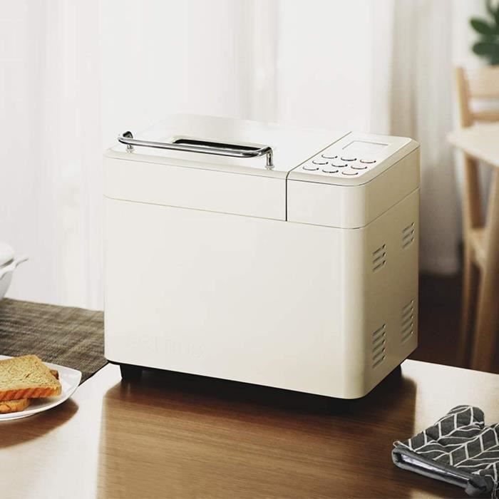 Machine à Pain Super Luxe Blanc - 500W, 11 Programmes, Avec Livret