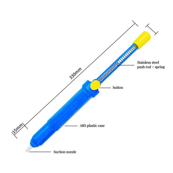 Pompe à Dessouder électrique – Pistolet à Dessouder Avec Buse En Silicone – Aspiration Puissante – Pour Retrait Soudure