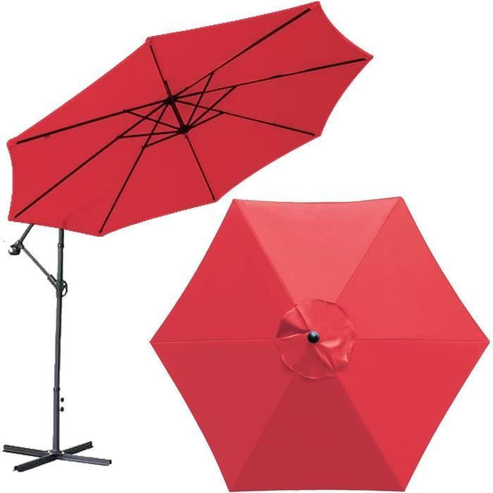 Plerile Regenschirm Ersatzdach – Für Terrassenschirm 2m/6 Rippen, Wasserdicht, UV-Schutz, Farbe Blau