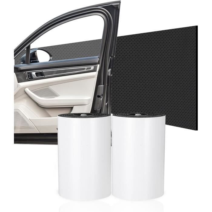 Relaxdays Lot De 2 Protections Murales Autocollantes Pour Garage - Rondes - Réfléchissantes - En EVA - Rouge/blanc