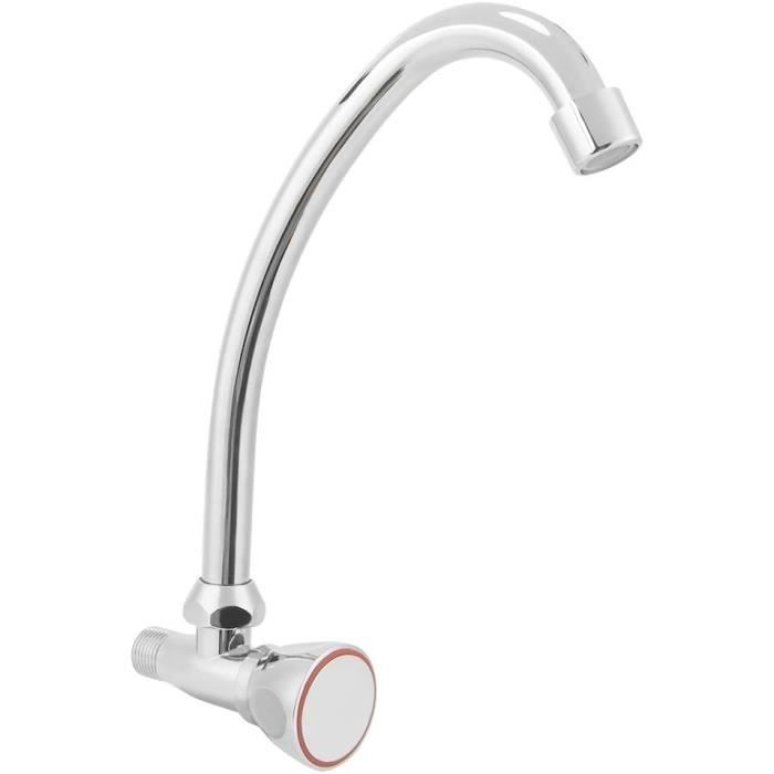 ROBINET SIMPLE MURAL PRESTO A BEC TOURNANT EAU FROIDE