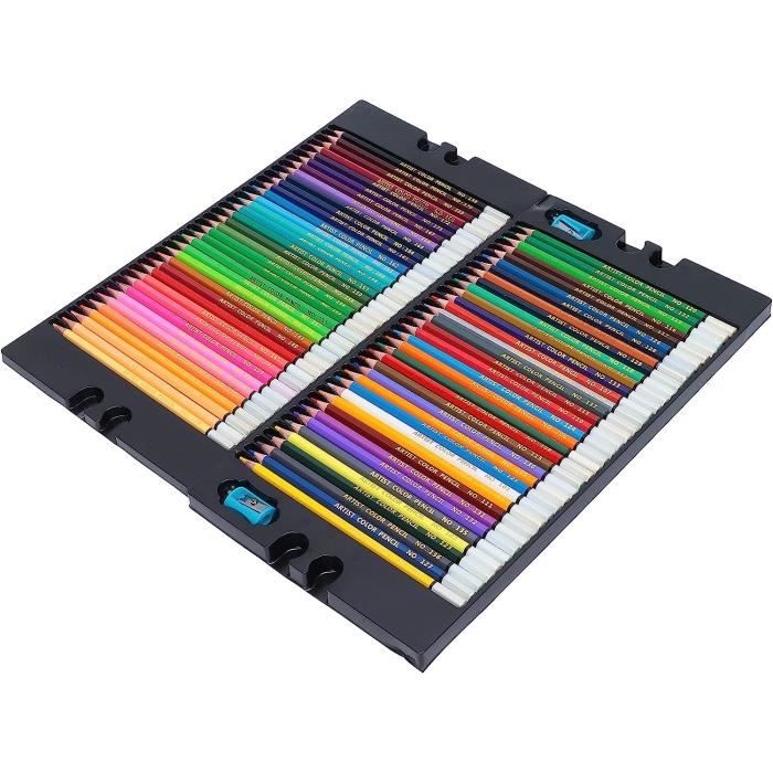 Ensemble De Crayons De Couleur Huileuse En Bois Noyau Souple Dessin