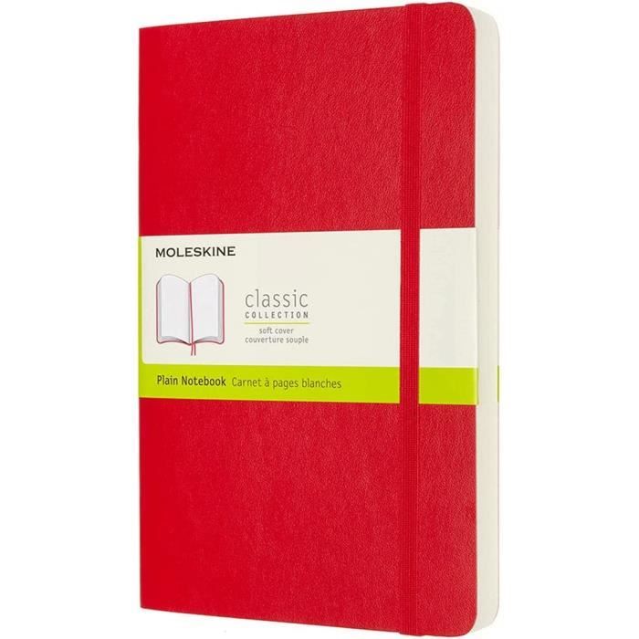 Carnet Moleskine Classique Augmenté - 400 Pages Lignées - Couverture Rigide Bleu Saphir