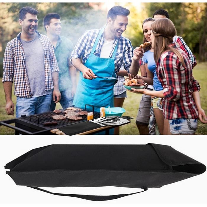 BARBECUE AAGYJ Barbecue Pliant avec Sac de Rangement, Barbecue de Bureau au Charbon de Bois