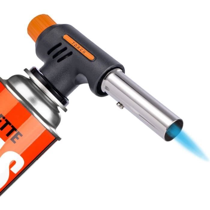 Torche à gaz butane portable pour le soudage et le chauffage, pistolet à flamme à gaz briquet Torche à gaz butane portable pour le soudage et le chauffage, pistolet à flamme à gaz briquet