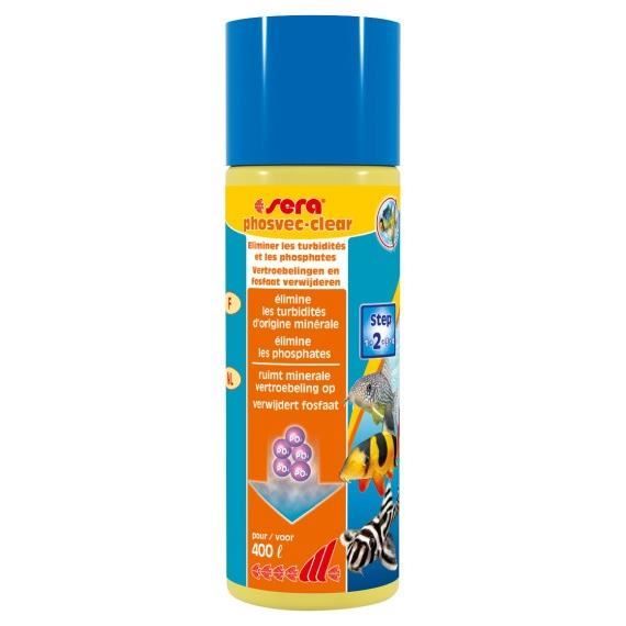 Produit pour poissons - Sera - Phosvec-clear - 100 ml - Flacon - Pour aquarium