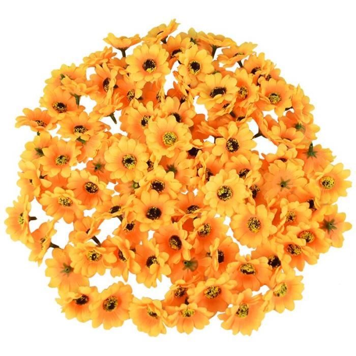 120 Têtes De Marguerites Artificielles - Déco DIY Multicolores