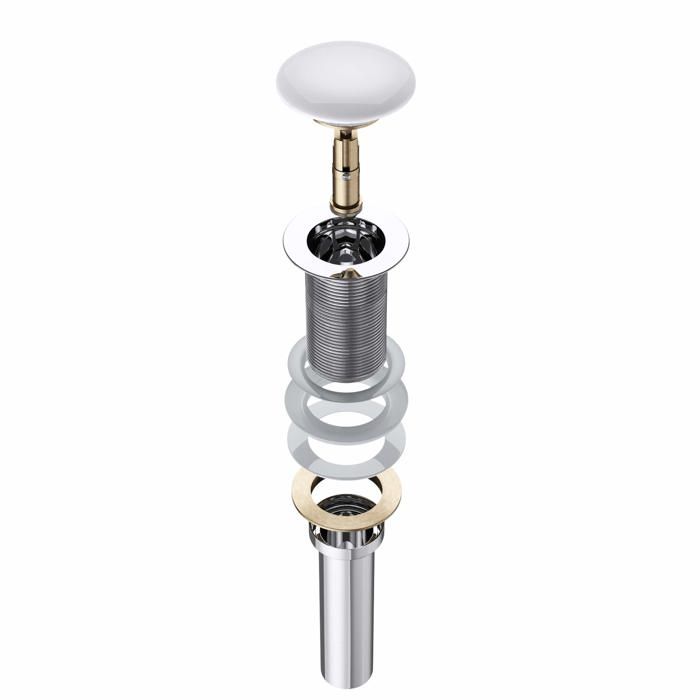 Bonde De Lavabo Sans Trop Plein Laiton Chromé - Sans Corps De Bonde - Design Moderne Et Durable Bonde Lavabo Wirquin