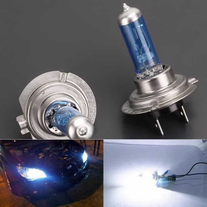 2x Halogène Ampoule Lumière Blanc Froid H7 6000K 100W DC 12V LED Lampe