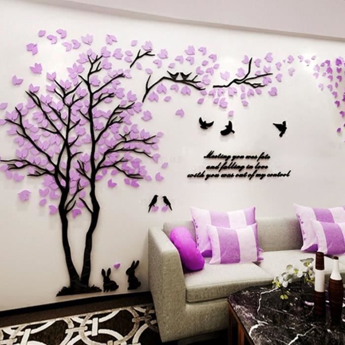 Walplus Photo De Famille Arbre avec Cadre Autocollants Muraux Salon Accueil Décorations
