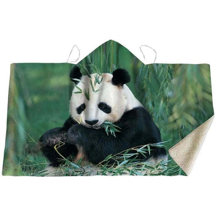 Plaid a capuche plaid à manche couverture plaid panda double
