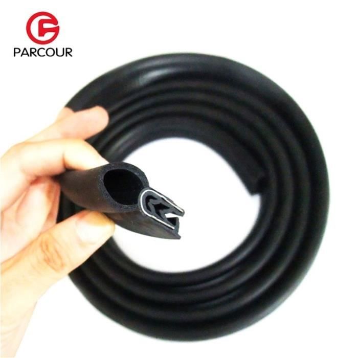 Joint De Porte En Caoutchouc EPDM - 4 M, Forme En Z, Noir, Protection Anti-bruit Et étanchéité Voiture