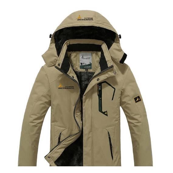 Couleur Kaki Homme taille M Manteau thermique impermeable a capuche pour homme et femme veste de peche de T Cdiscount