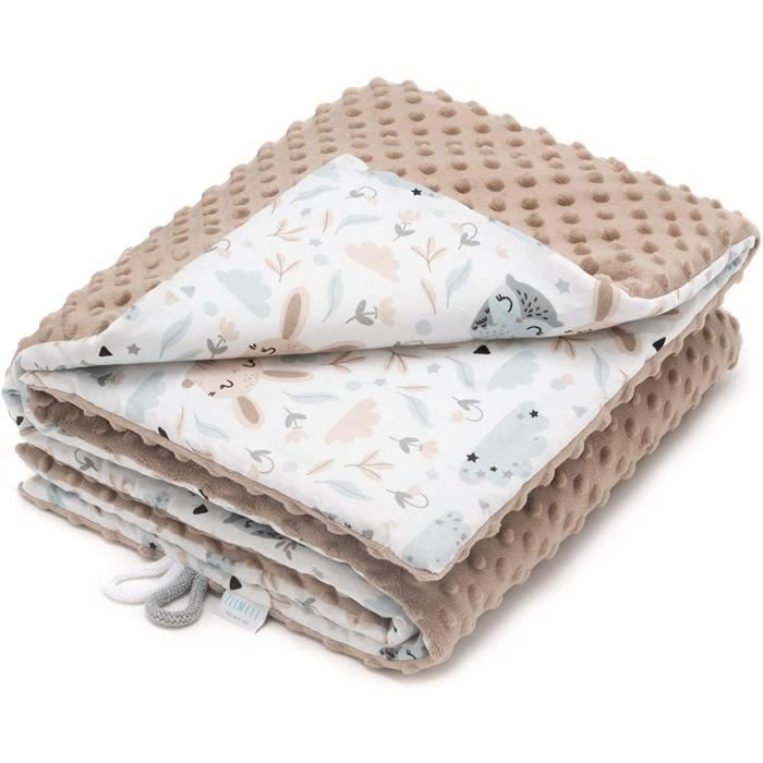 Mignonne Animal de Doux et Confortable Chaud Toison Plaid 100 75CM pour Bébé et Adulte Bureau/Chambre climatisée/Pause midi Utilisation Miyanuby Couverture Bebe 