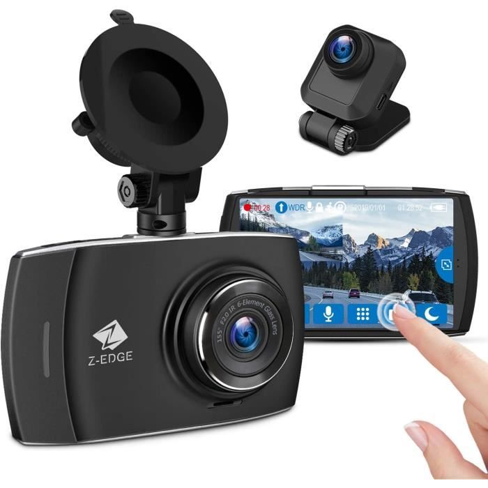 CAMERA EMBARQUEE Z-edge de voiture Dash Cam, 1440p avant 1080p arrière ...