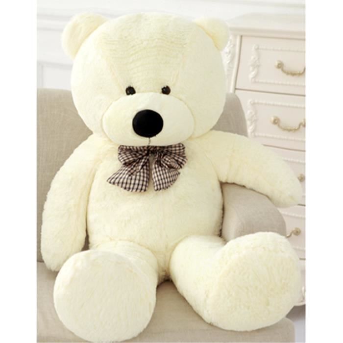 nounours géant blanc