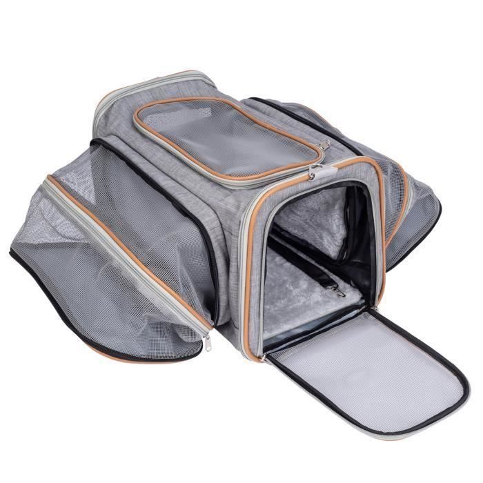Pet U Sac De Transport Pour Chat Et Petit Chien Extensible 2 Voies Extensible Doux Côté Sac Souple Et Pliable Pour Voyage En Avionv