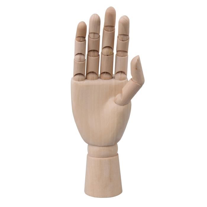 droite Rokoo Mannequin sculpt/é en bois articul/é en bois sculpt/é /à la main gauche