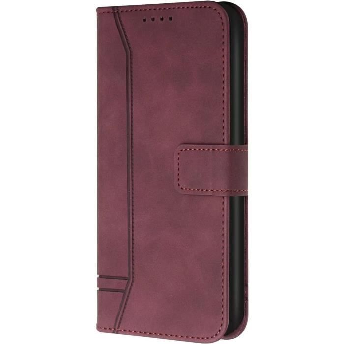 Pochette En Cuir Pour T l phone Portable Samsung Galaxy A6 Plus