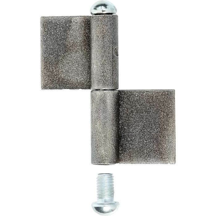 Charnières à Souder FAURE En Acier Laminé - Dimensions 60 Mm Hauteur, 40 Mm Longueur (neuf)