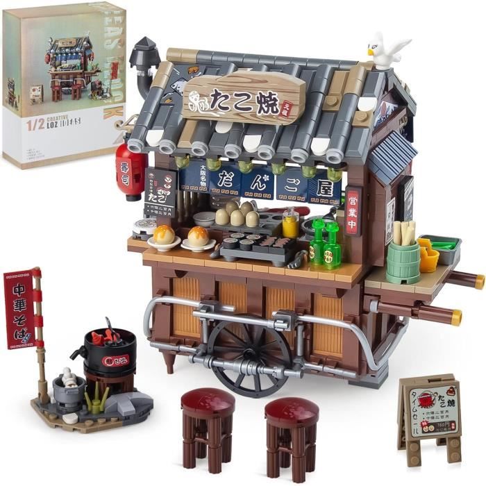 LOZ Mini Blocks 1231 Bloc De Construction Japonais Street View Aqua Shop 790 Pieces Moc Creative Diy Mini Briques Maison M Am LOZ Mini Blocks 1231 Bloc De Construction Japonais Street View Aqua Shop 790 Pieces Moc Creative Diy Mini Briques Maison M Am