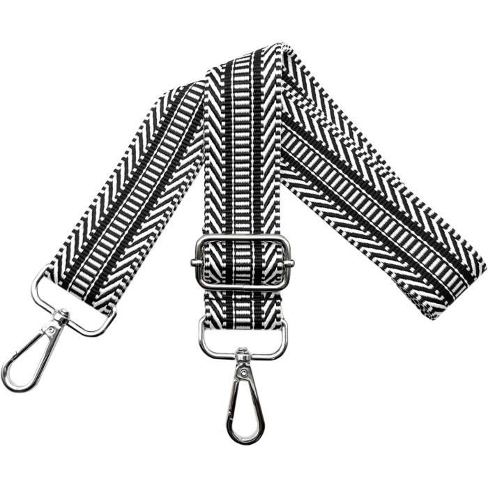 3 Pièces Sangle Sac Bandouliere Largeur 3,8 Cm, 70-130 Cm Réglable