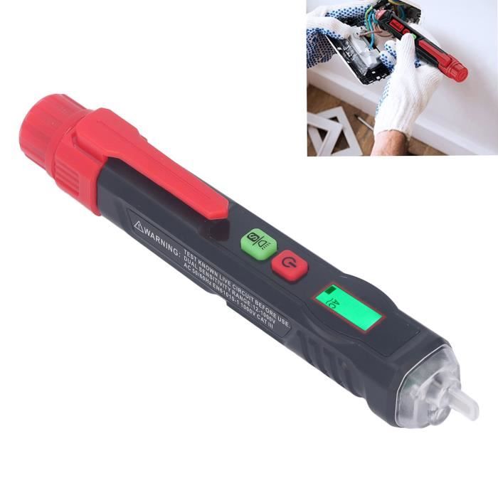 Testeur De Tension Sans Contact 12-1000V AC - Détecteur De Voltage Numérique - Neuf Avec Certification CE