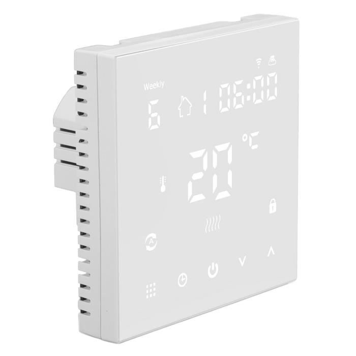 Cikonielf Thermostat numérique Thermostat intelligent Écran tactile Commutateur de