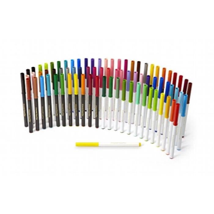 Crayola Supertips Marqueurs lavables, 80 Set Count, comprend des marqueurs  parfumés J8DR7 - Cdiscount Beaux-Arts et Loisirs créatifs
