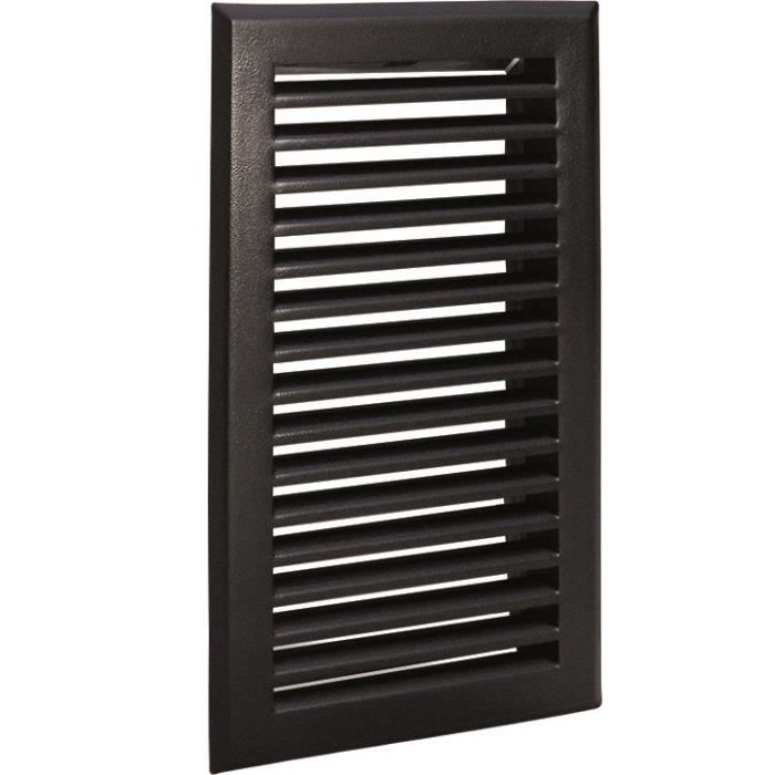 KRATKI Grille d'aération d'air | Grille d'air chaud 9 x 60 cm | Noir