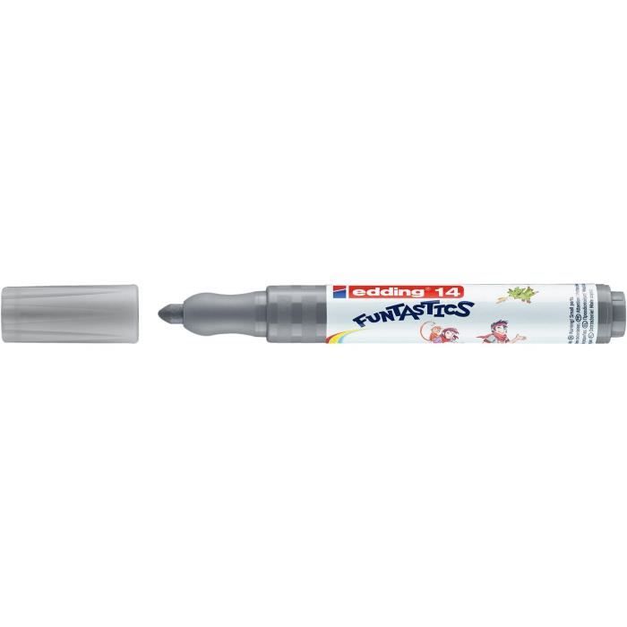 Stylo - EDDING - Feutre de Coloriage 14 - Couleur gris - Dimensions 3 mm - Pour enfants à partir de 4 ans