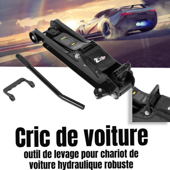 Cric De Voiture 0,5T - Cric Ciseau En Fer Rouge, Base Large, Pour Changement De Pneus En Dépannage