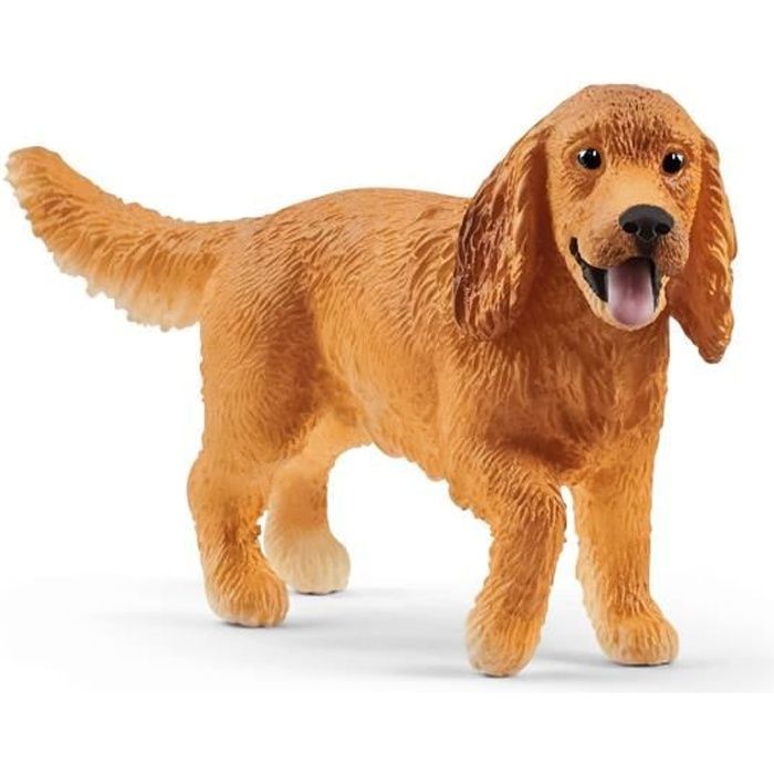 Figurine Cocker Spaniel Anglais - SCHLEICH - Farm World - Jaune - A ...