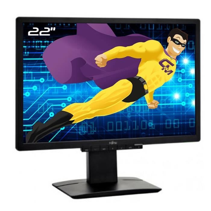 Ecran PC Pro 22 FUJITSU B22W-6 LCD LED TFT VGA DVI Display VESA Widescreen - Fujitsu siemens