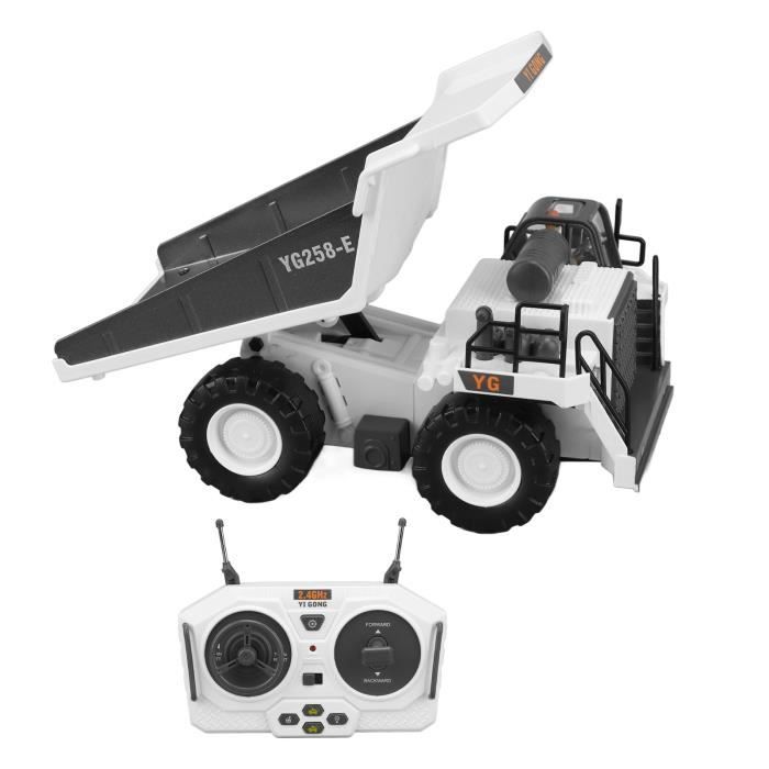 Camion-Benne RC Version 2025 – Benne Métallique 3 Kg, 2 Batteries, Pour Enfants 3-8 Ans