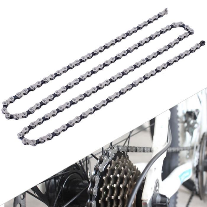 Chaîne De Vélo Simple Vitesse 1/2" X 1/8" - 96 Maillons - Compatible Fixie, BMX, Piste - Revêtement Anti-rouille Couleur Au Choix