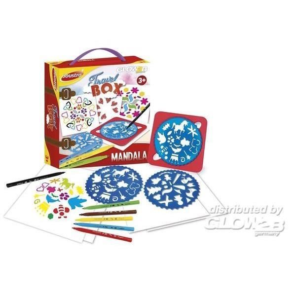 Joustra Mandala-Set Mit Scheibe & Schablonen – über 200 Mandala-Motive Zum Gestalten – Kreativset Für Kinder Ab 5 Jahren