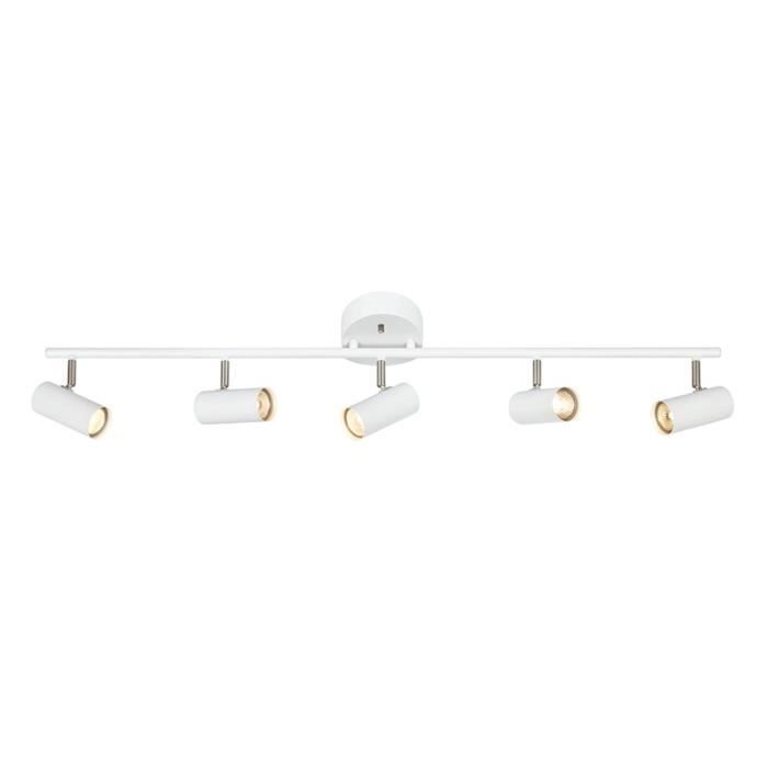 Réglette - Keria - BARCELONA - 5x12W - Métal blanc - Design contemporain