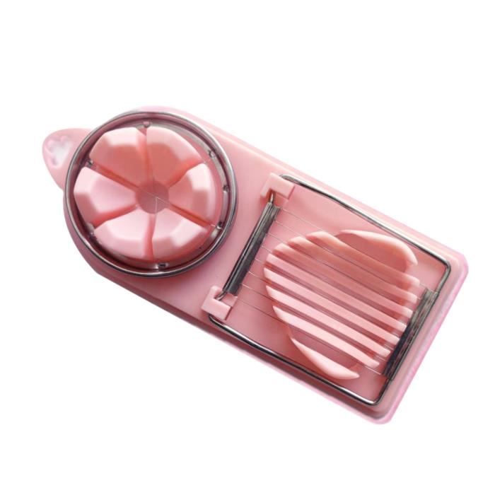 Coupe-Oeufs Multifonction 3 Styles - Trancheur Œufs, Fraises, Fromage Et Légumes En Acier Inox