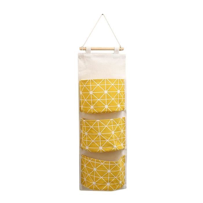2 Sacs De Rangement Suspendus AiQInu - 5 Compartiments Avec Crochets - Pour Chambre, Salle De Bain