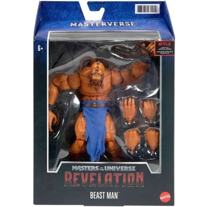 Mattel - Les Maîtres de l'Univers : Revelation Masterverse 2021 - Figurine Beast Man 18 cm