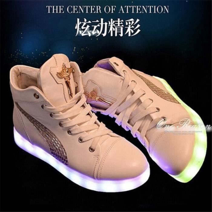 chaussure a led homme